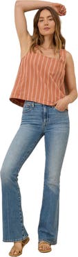 Pact Canopy Linen Square Neck Tank Made with Organic Cotton