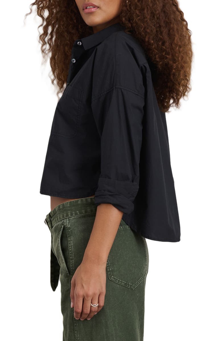 Alex Mill Cropped Button Front Shirt, Alternate, color, 