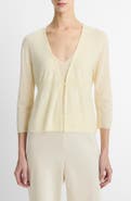 Vince One Button Wool Blend Cardigan
