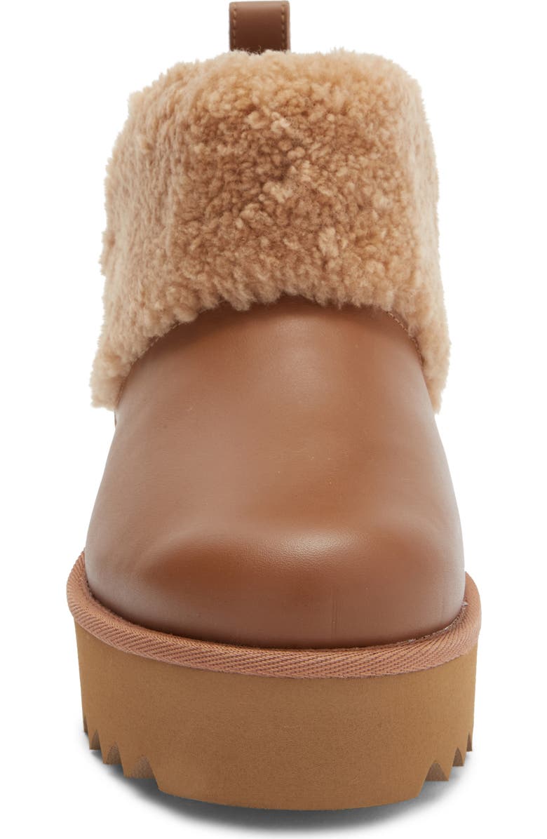 UGG<sup>®</sup> Ultra Mini Alina Curled Genuine Shearling Platform Boot, Alternate, color, Chestnut