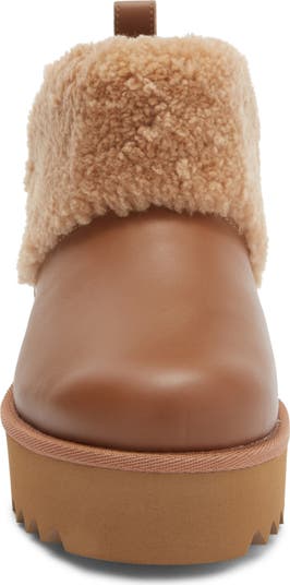 Ultra Mini Alina Curled Genuine Shearling Platform Boot