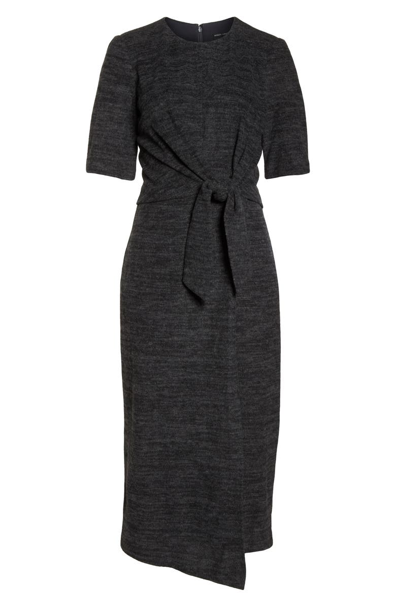 Maggy London Tie Front Midi Dress, Alternate, color, 
