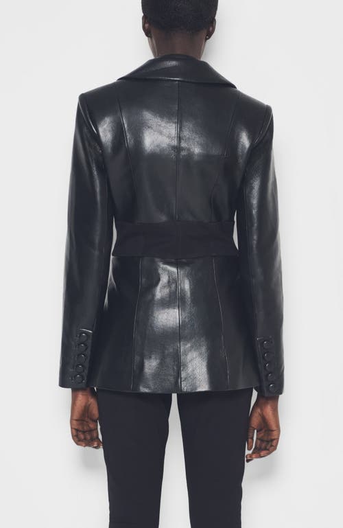 As By Df Amour Recycled Leather Blazer In Black