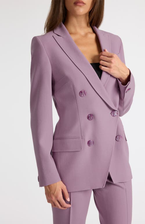 Santorelli Paco Double-breasted Six-button Jacket In Purple