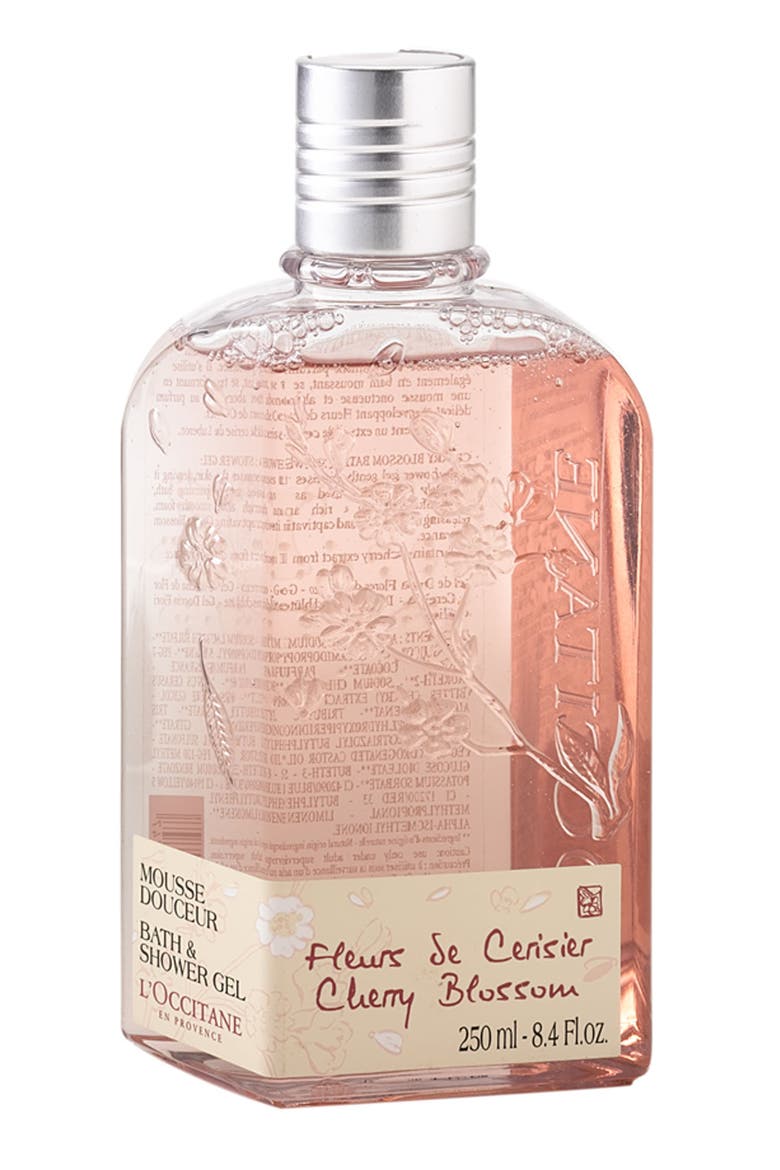 'Cherry Blossom' Bath & Shower Gel, Main, color, NO COLOR