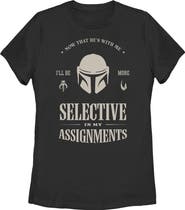 Star Wars: The Mandalorian and Grogu Women's Star Wars The Mandalorian and Grogu Selective In My Assignments Graphic T-Shirt