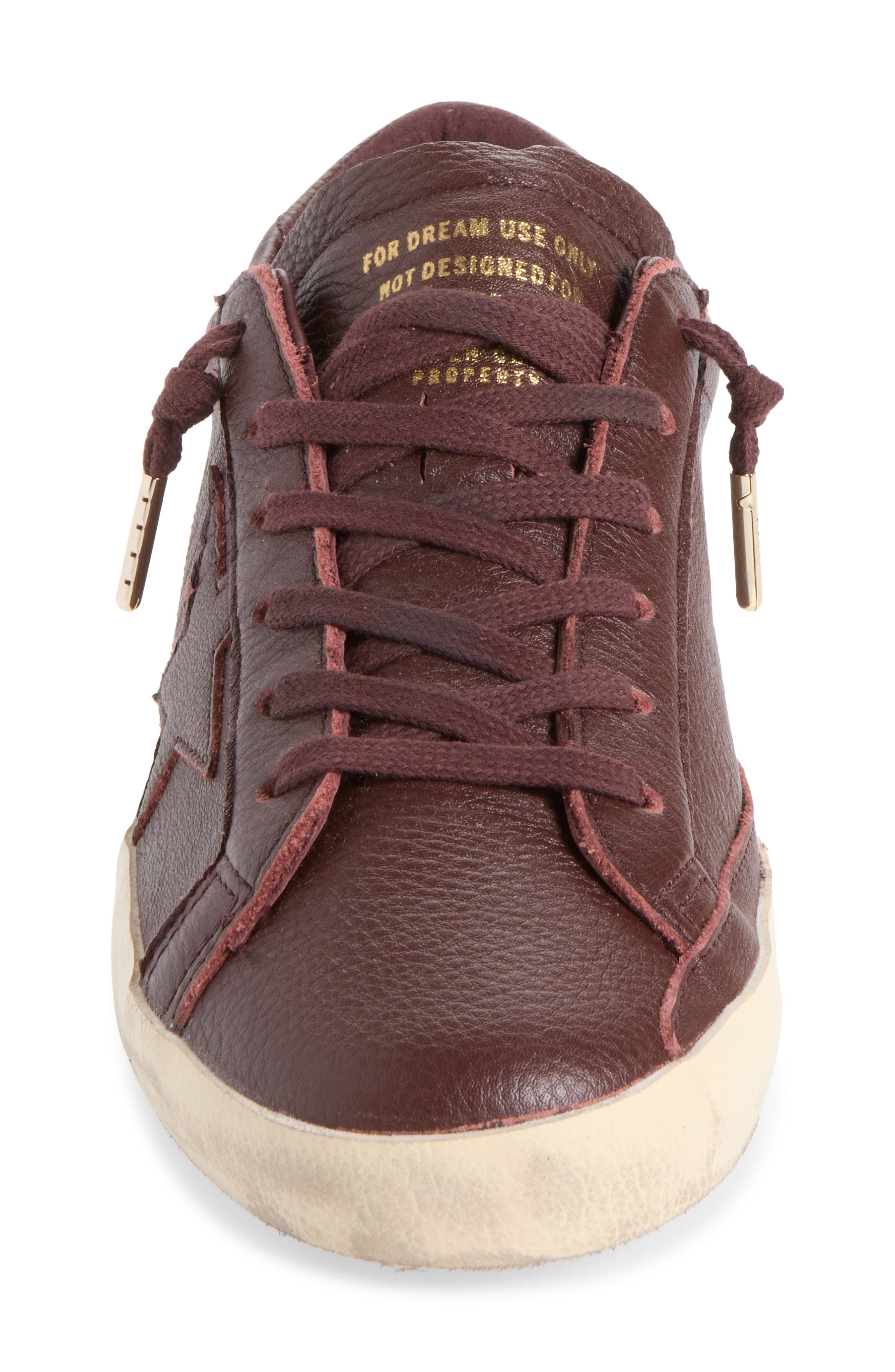 Super-Star Sneaker, Alternate, color, BORDEAUX