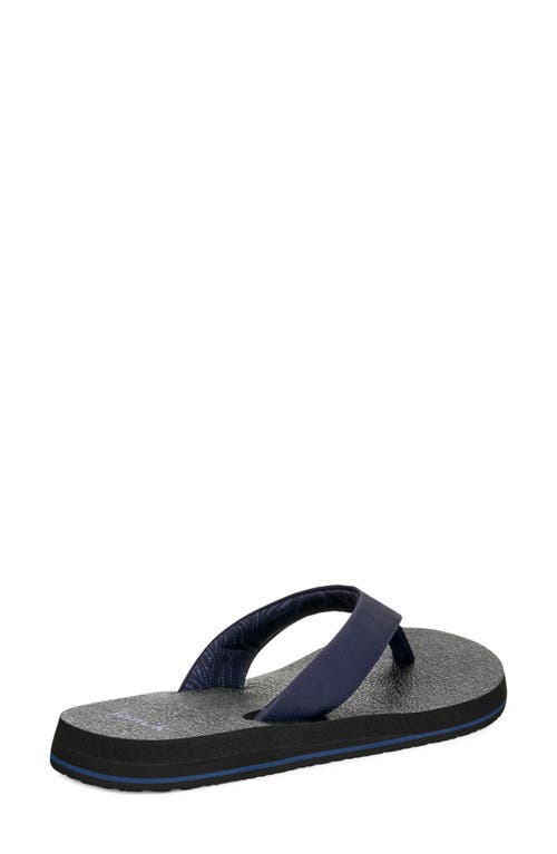Sanuk Yoga Mat Ii Flip Flop In Blue