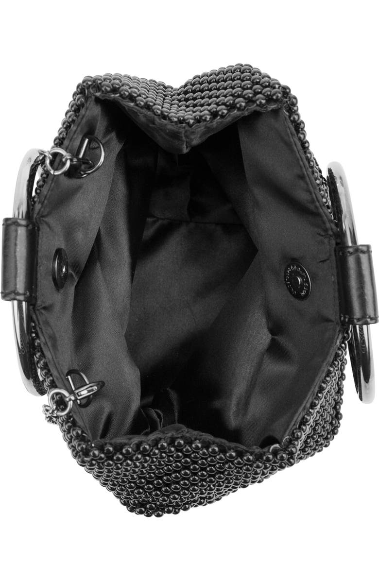 Jessica McClintock Gwen Metallic Chain Mail Clutch, Main, color,