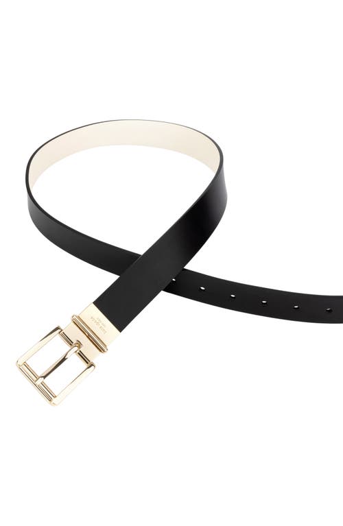 Kate Spade New York Reversible Belt In Black