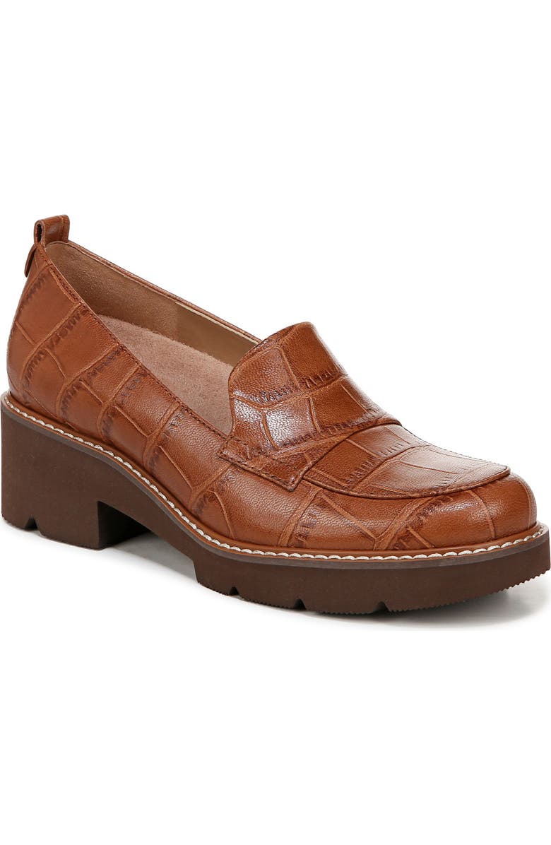 Naturalizer Darry Leather Loafer, Main, color, English Tea Brown Leather