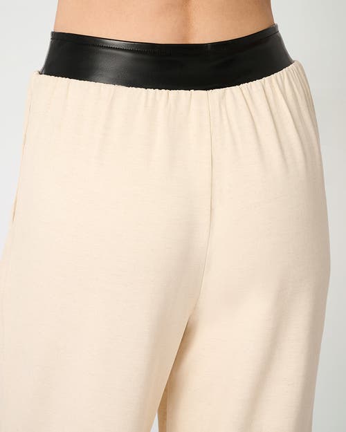Shop Weworewhat Straight Leg Pant In Black/taupe