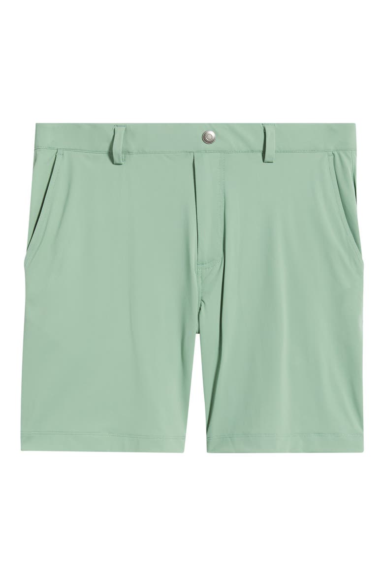 Bunker Flat Front Stretch Golf Shorts, Alternate, color, BASIL