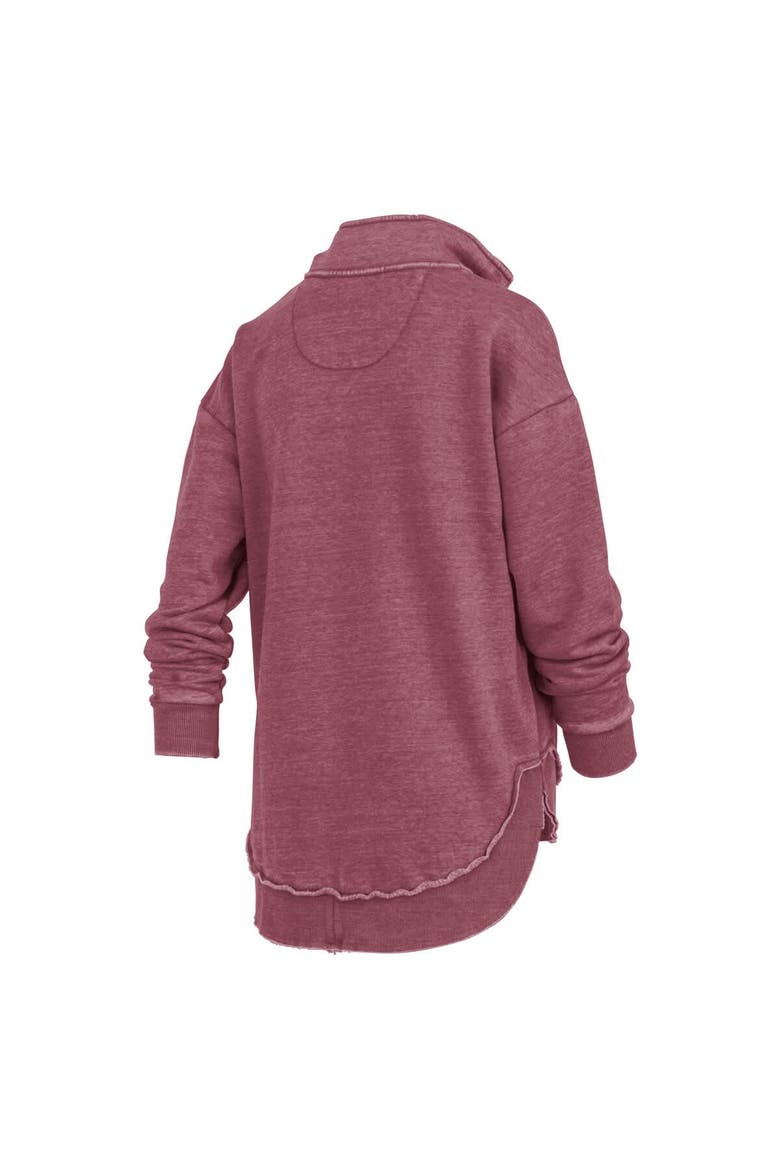 Women's Pressbox Garnet South Carolina Gamecocks Northfork Sojourn Poncho Quarter-Zip Sweatshirt, Alternate, color, Garnet