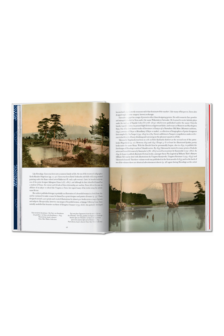 Hiroshige and Eisen The Sixty-Nine Stations Along the Kisokaido 40th ed English French German Book, Alternate, color, Blue Multicolor