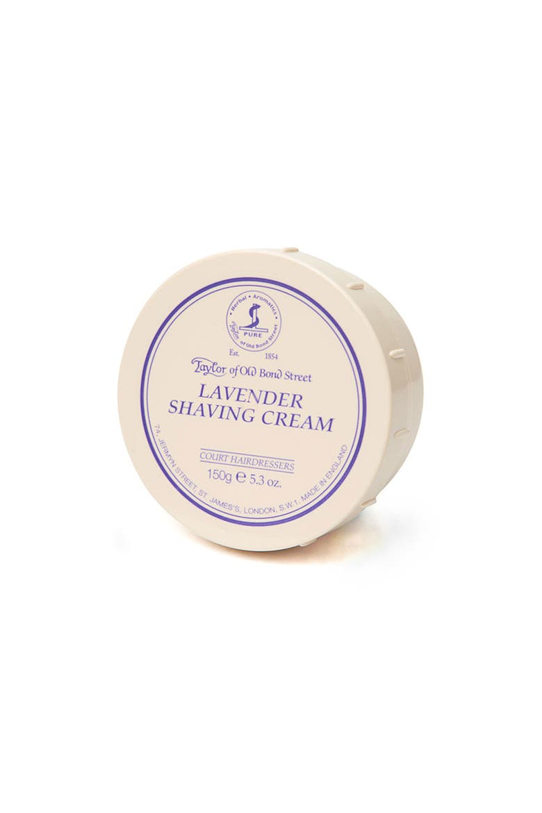 Lavender Shaving Cream Bowl, Main, color, White
