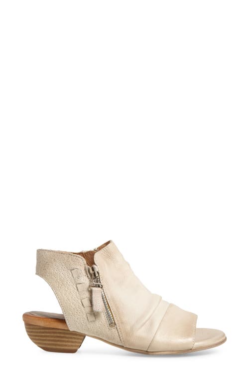 Miz Mooz Carla Peep Toe Bootie In Linen