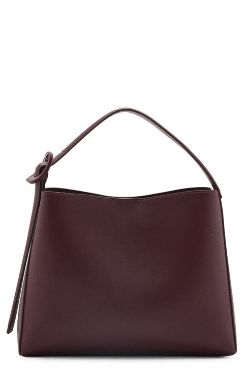 Faux Leather Shopper Tote