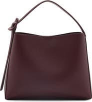 MANGO Faux Leather Shopper Tote