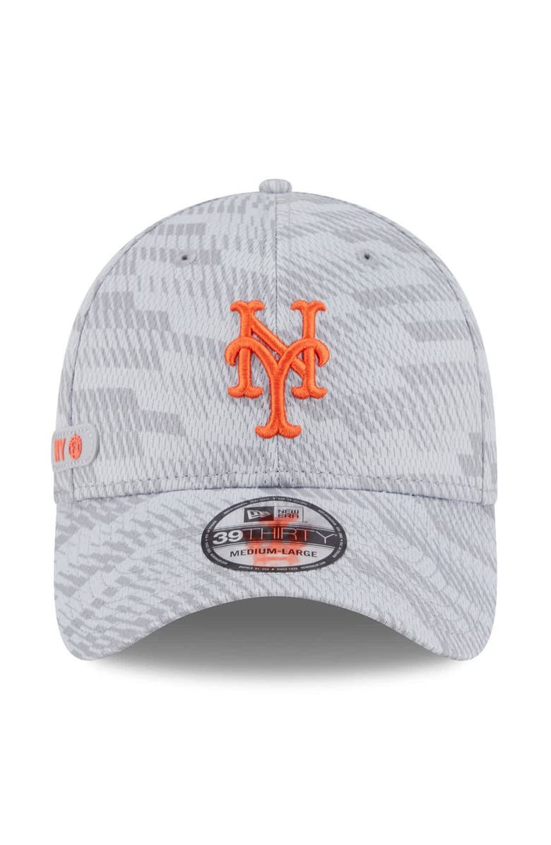 New Era Men's New Era Gray New York Mets 2025 MLB Clubhouse 39THIRTY Flex Hat, Alternate, color, 