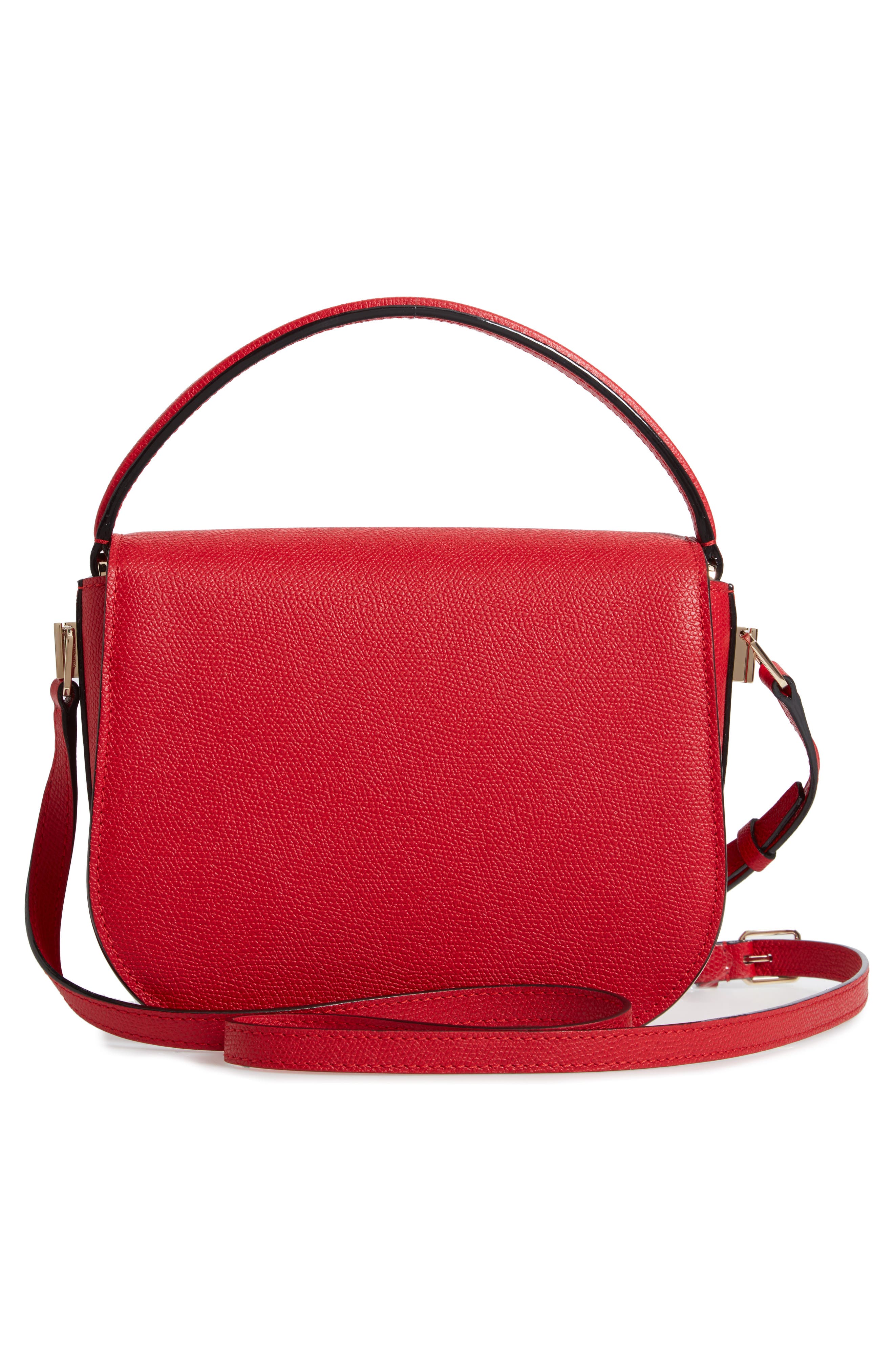Valextra Iside Leather Top Handle Bag, Alternate, color, 