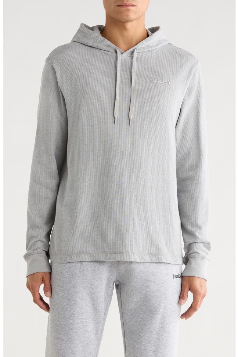 O&O Thermal Hoodie, Main, color, DARK GREY HEATHER