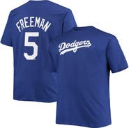 PROFILE Men's Freddie Freeman Royal Los Angeles Dodgers Big & Tall Name & Number T-Shirt