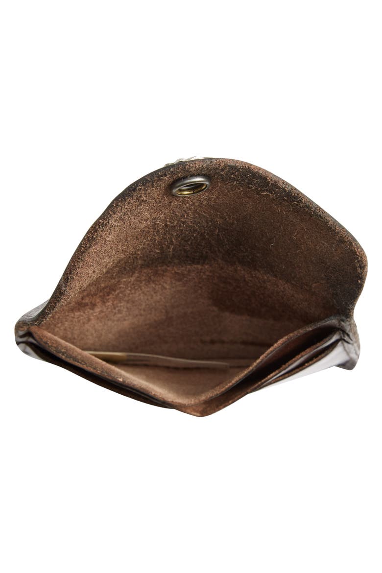 Leather Wallet, Alternate, color, DARK BROWN