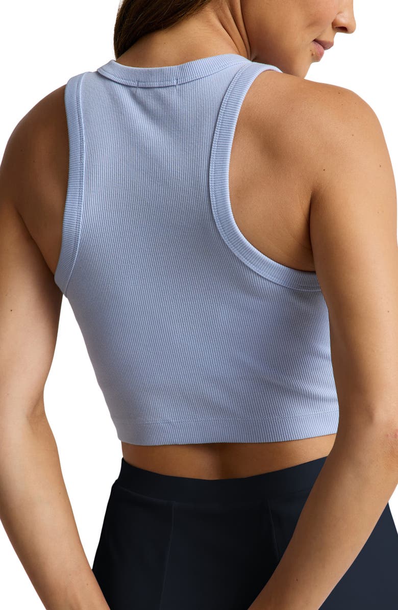 Beyond Yoga On Repeat Rib Crop Tank, Alternate, color, Washed Pastel Periwinkle