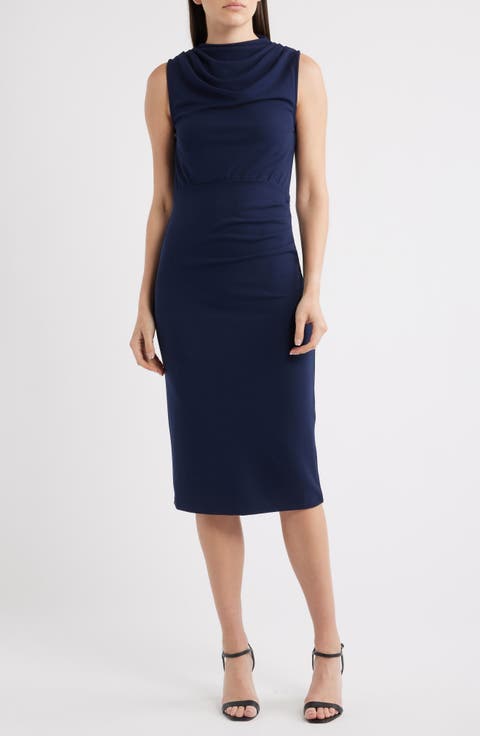 Kim Drape Sleeveless Dress