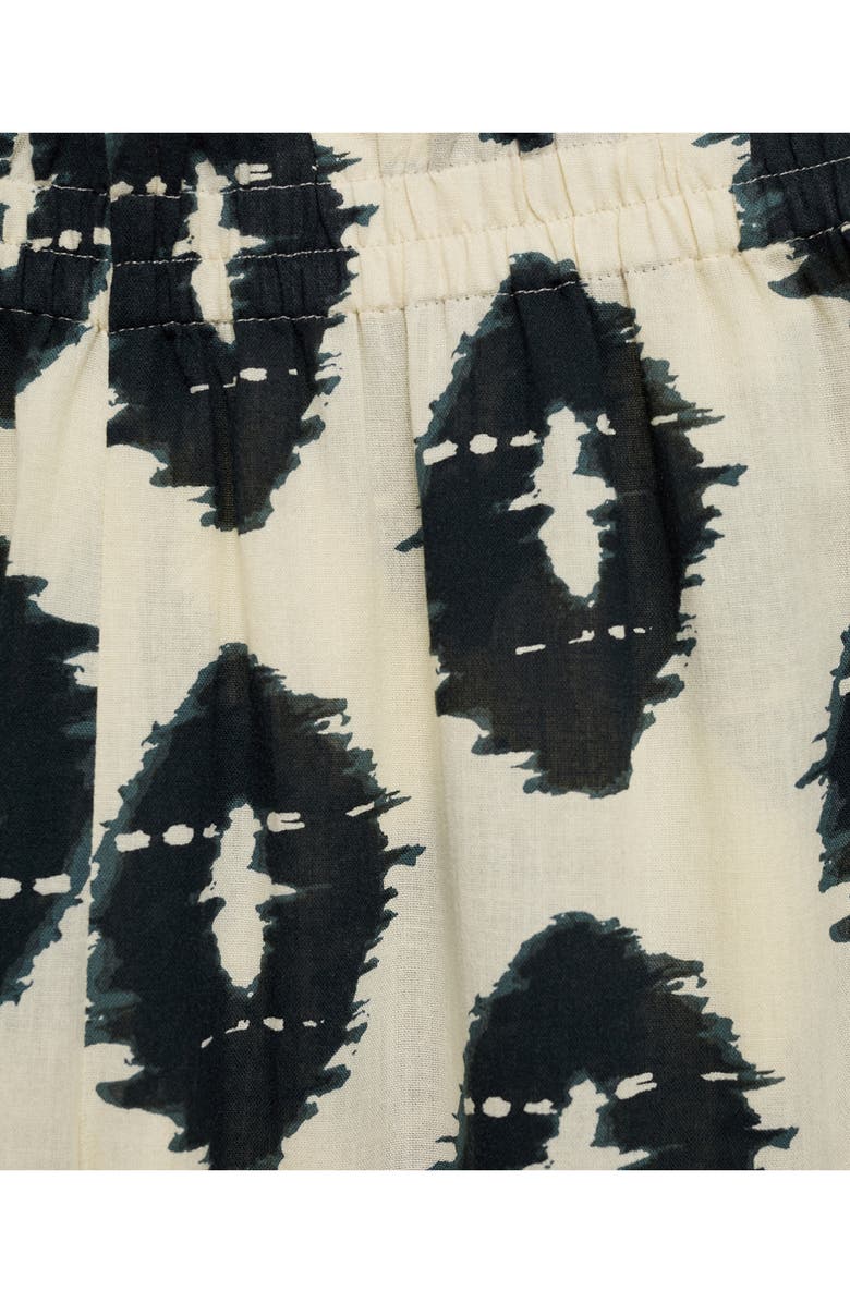 MANGO Print Cotton Pull-On Wide Leg Pants, Alternate, color,