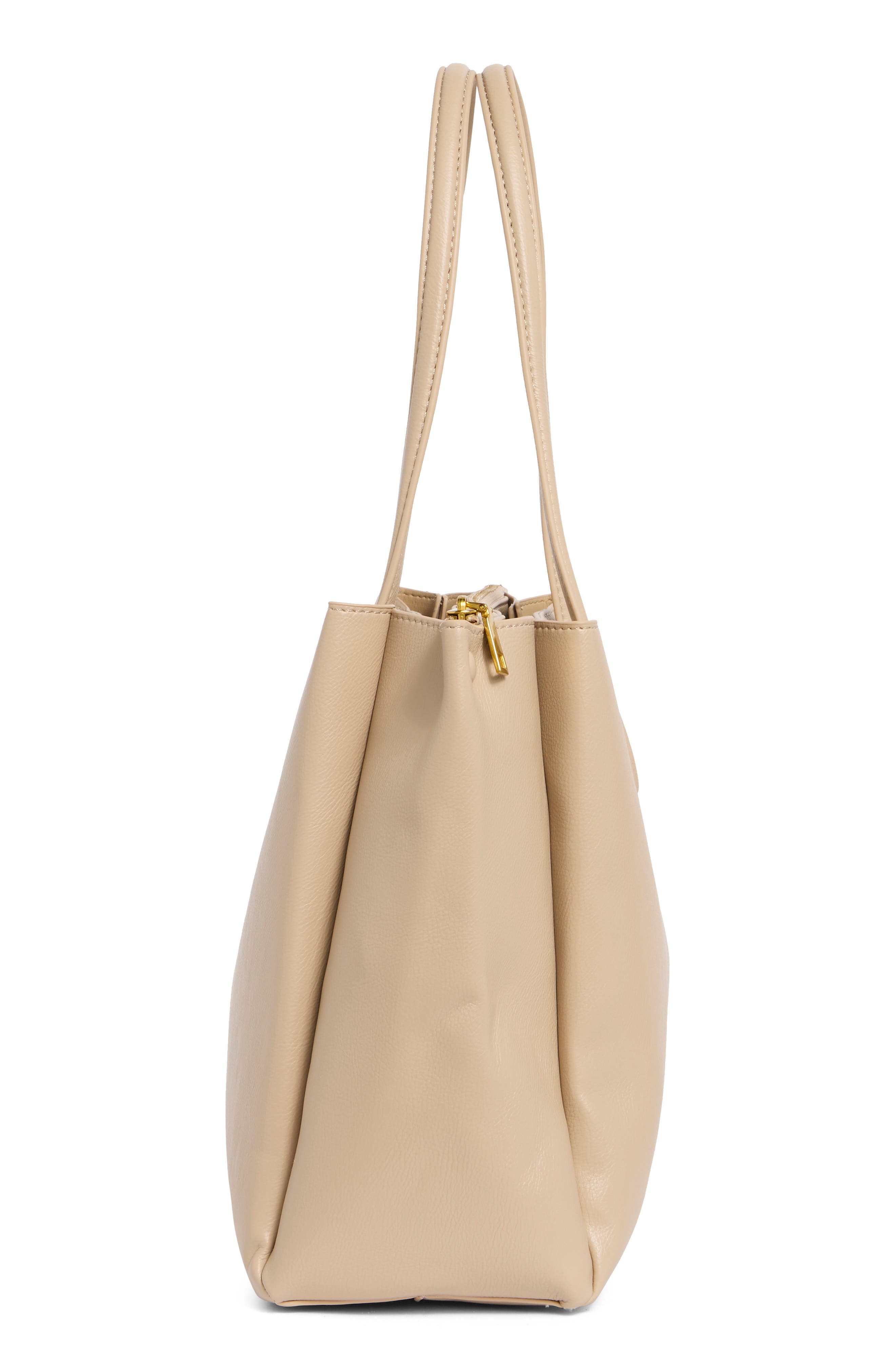 Melie Bianco Georgina Carryall Tote Bag, Alternate, color, Bone