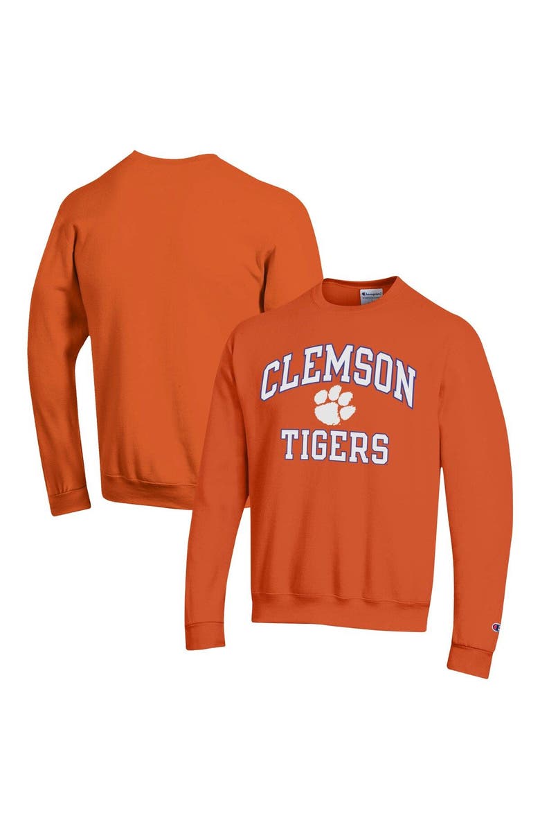 Champion Men's Champion Orange Clemson Tigers High Motor Pullover Sweatshirt, Main, color, Orange