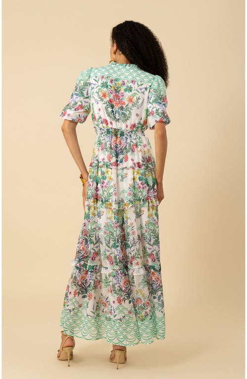 Hale Bob Khaleesi Chiffon Maxi Dress In Blue