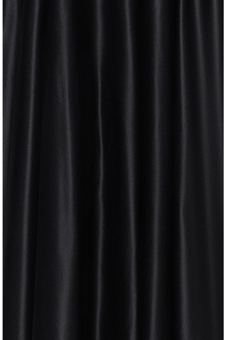 Diamante Lace-Up Ballgown, Alternate, color, BLACK