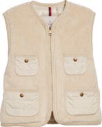 Moncler Mimosa Mixed Media Puffer Vest