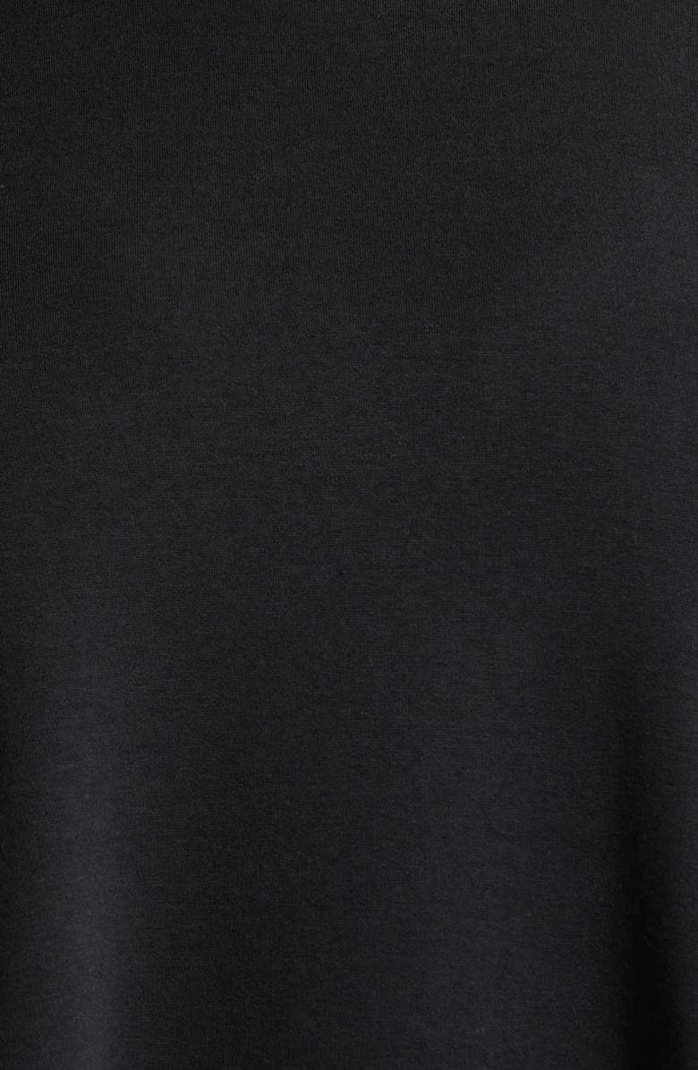 Eileen Fisher Mock Neck Terry Tunic Top, Alternate, color, Black