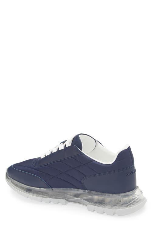 Givenchy Low Top Sneakers Featuring Quilted Design In Blue
