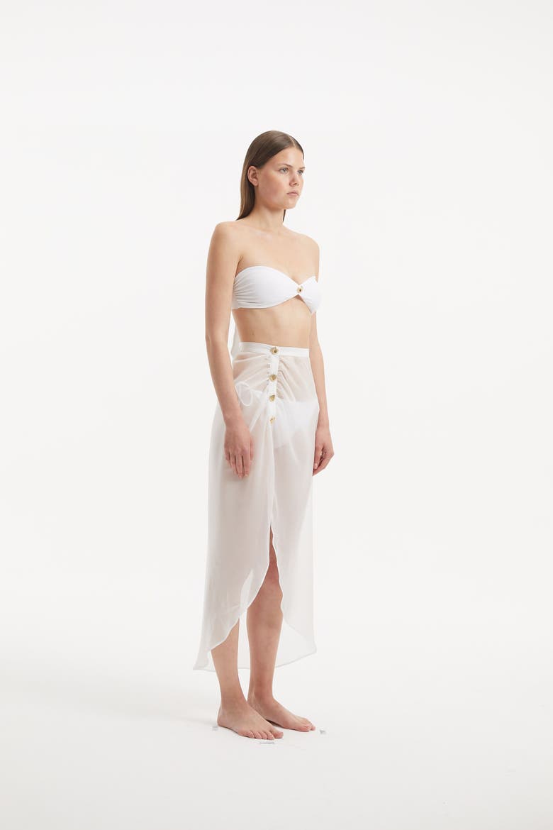 Xander Cover Up Pareo Resortwear, Alternate, color, White