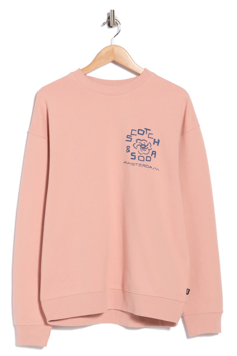 Amsterdam Cotton Graphic Sweatshirt, Alternate, color, DARK PINK