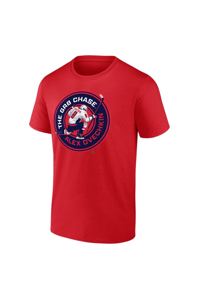 Men's Fanatics Alexander Ovechkin Red Washington Capitals The GR8 Chase T-Shirt, Alternate, color, Red