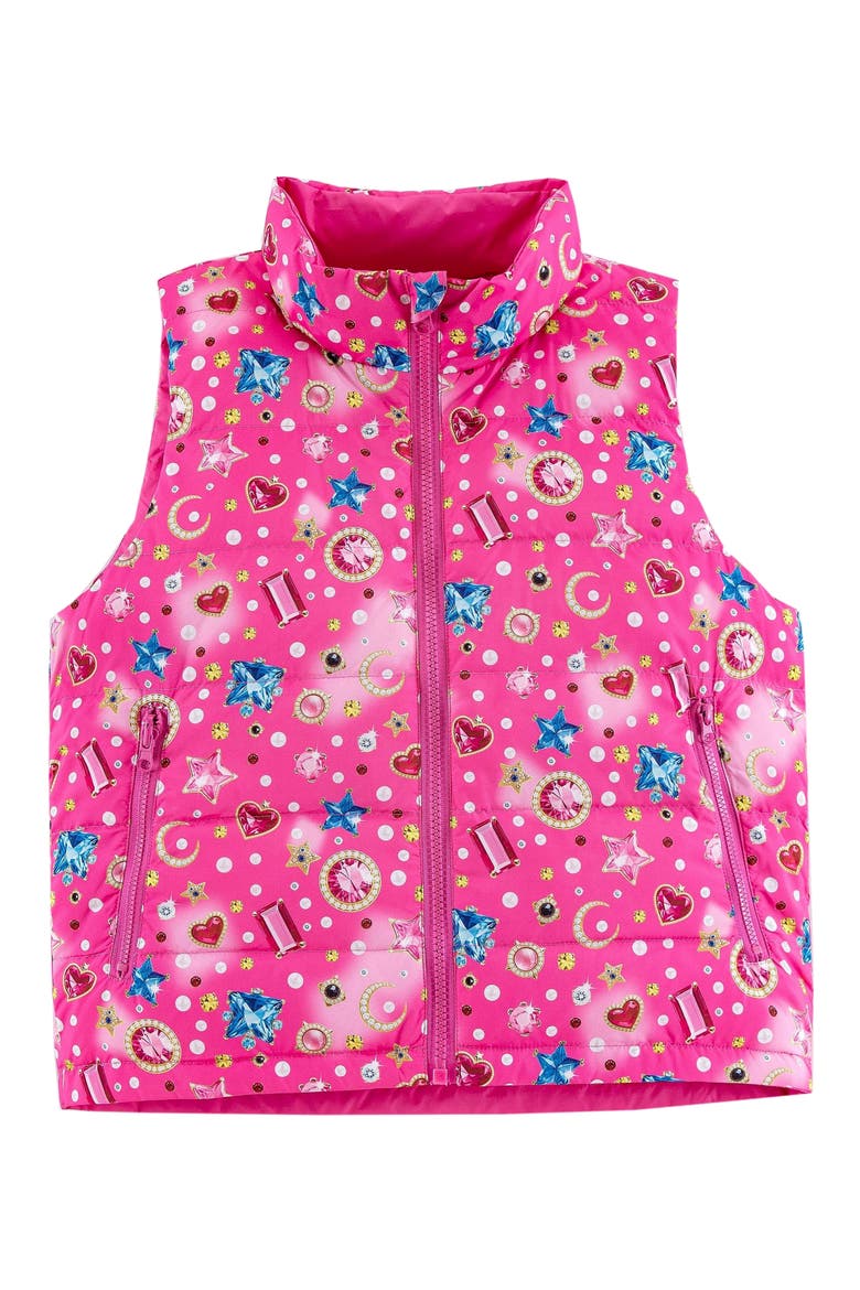 Kids' Casey Puffer Vest, Main, color, GEMS AND PEARLS