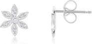 The Lovery Fine Jewelry Diamond Flower Stud Earrings
