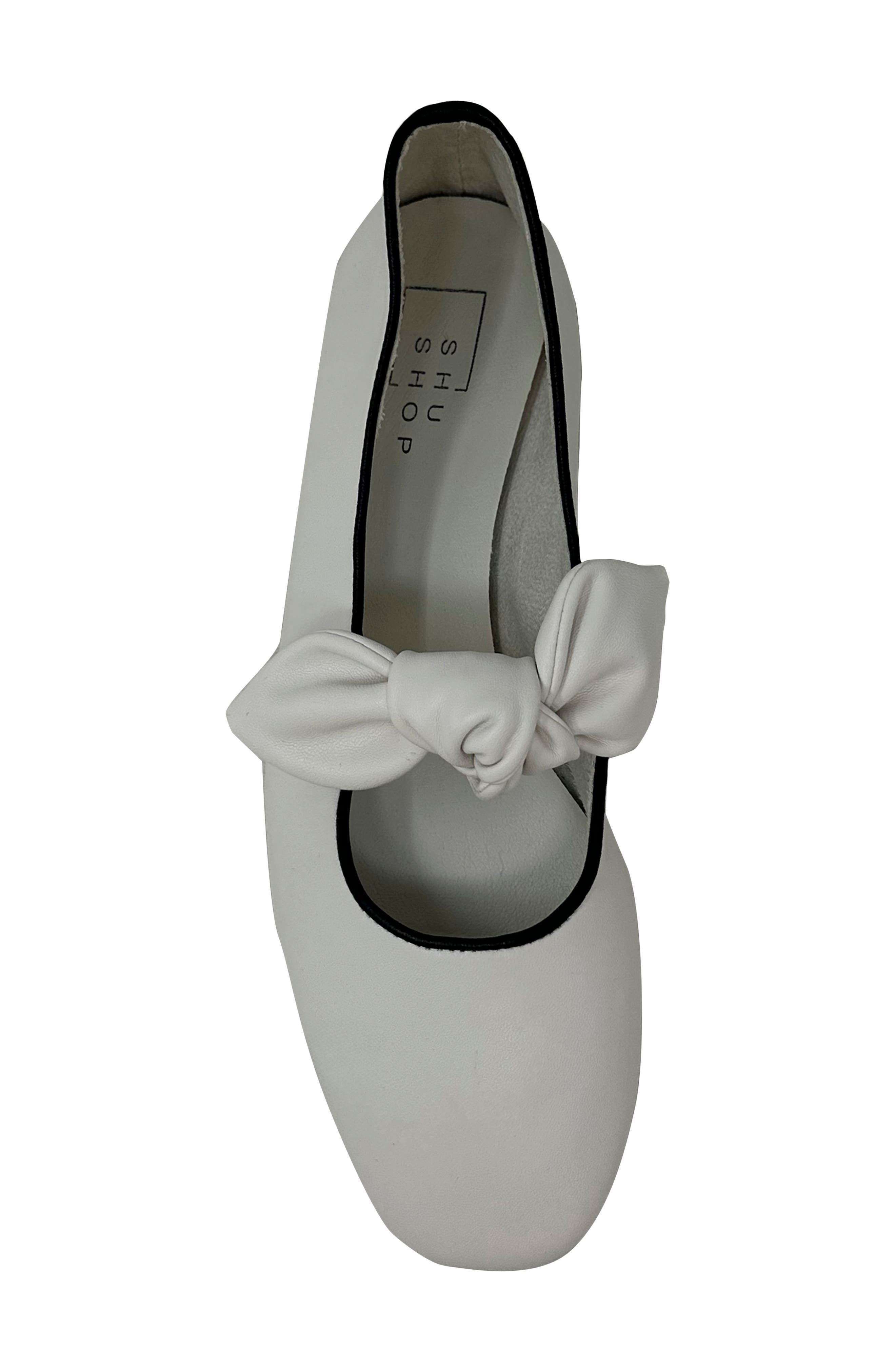 April Mary Jane Flat, Alternate, color, BONE
