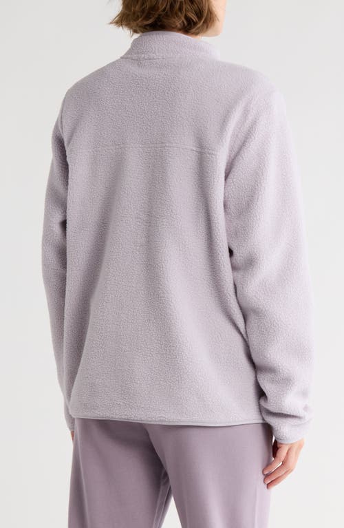 Kyodan Mock Collar Faux Shearling Jacket In Gray