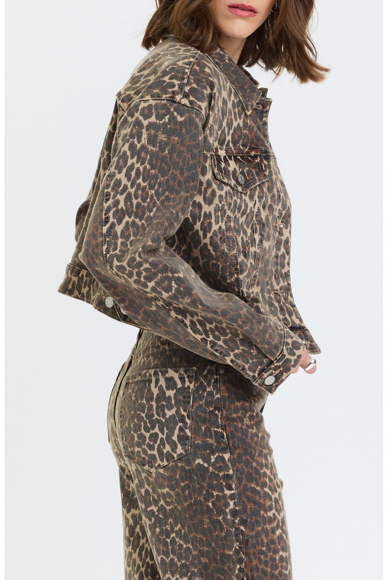 Del Mar Spotted Crop Denim Jacket, Alternate, color, COOL CAT