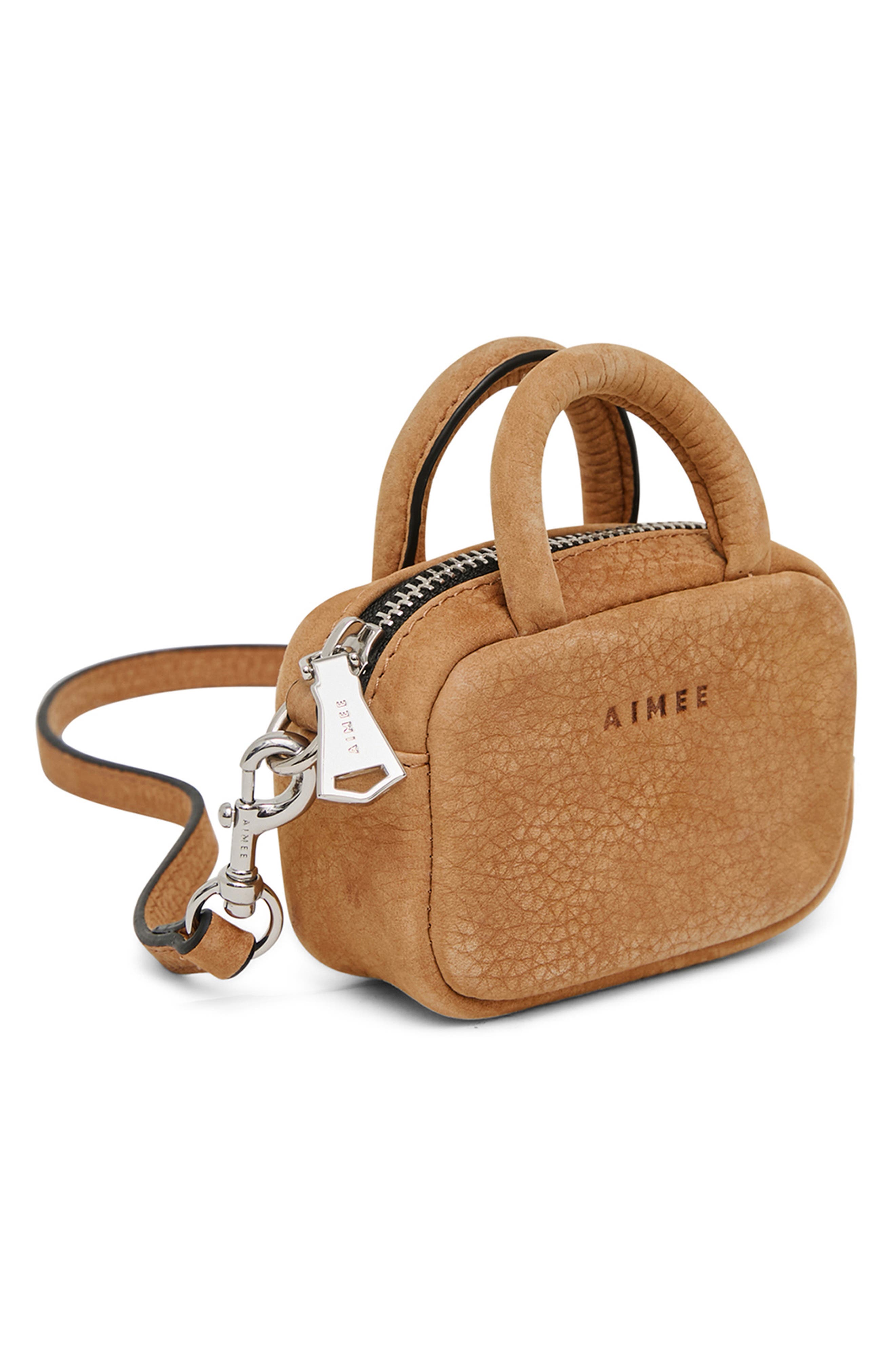 Ritual Bag Charm, Alternate, color, LATTE NUBUCK