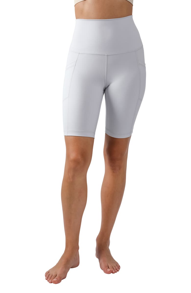 90 DEGREE BY REFLEX Luxe Band 9 Pocket Bike Shorts, Main, color, 