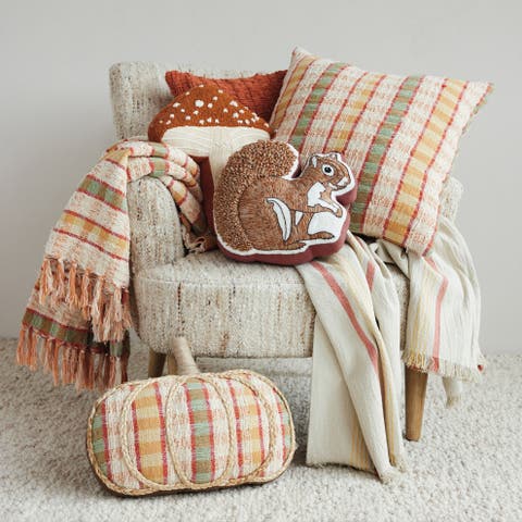 Artisan Striped Cotton & Wool Pillow
