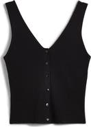 Madewell The Signature Knit Button Front Sweater Tank